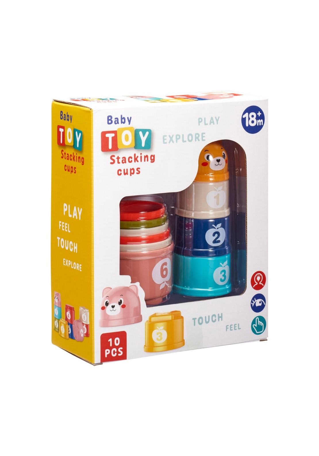 Stacking Cups Toy Set of 10 - Multi