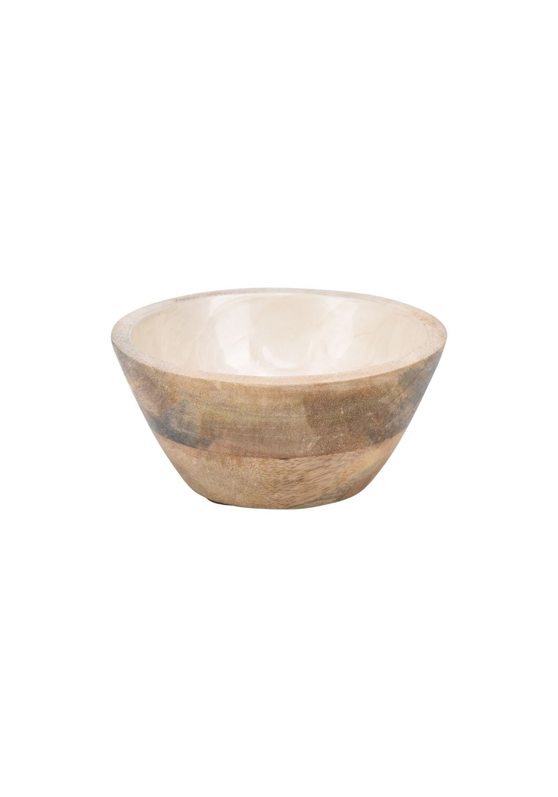 Mango Wood Small Bowl - Beige