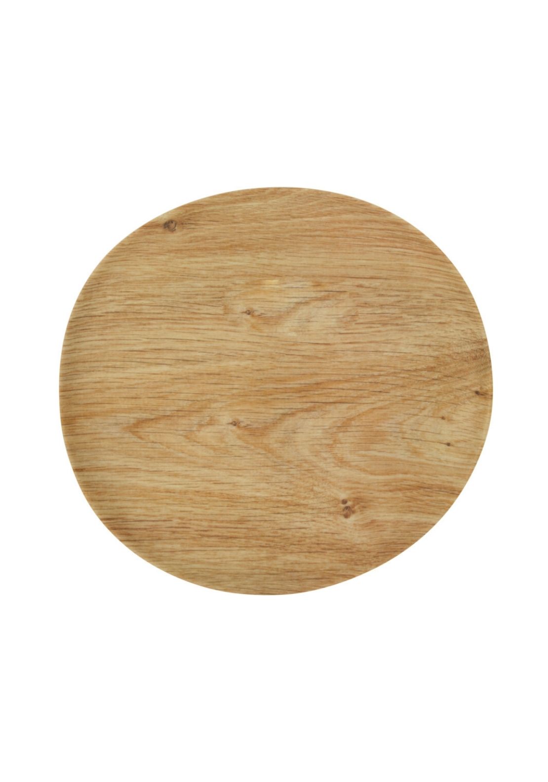 Wood Effect Melamine Plate - Beige