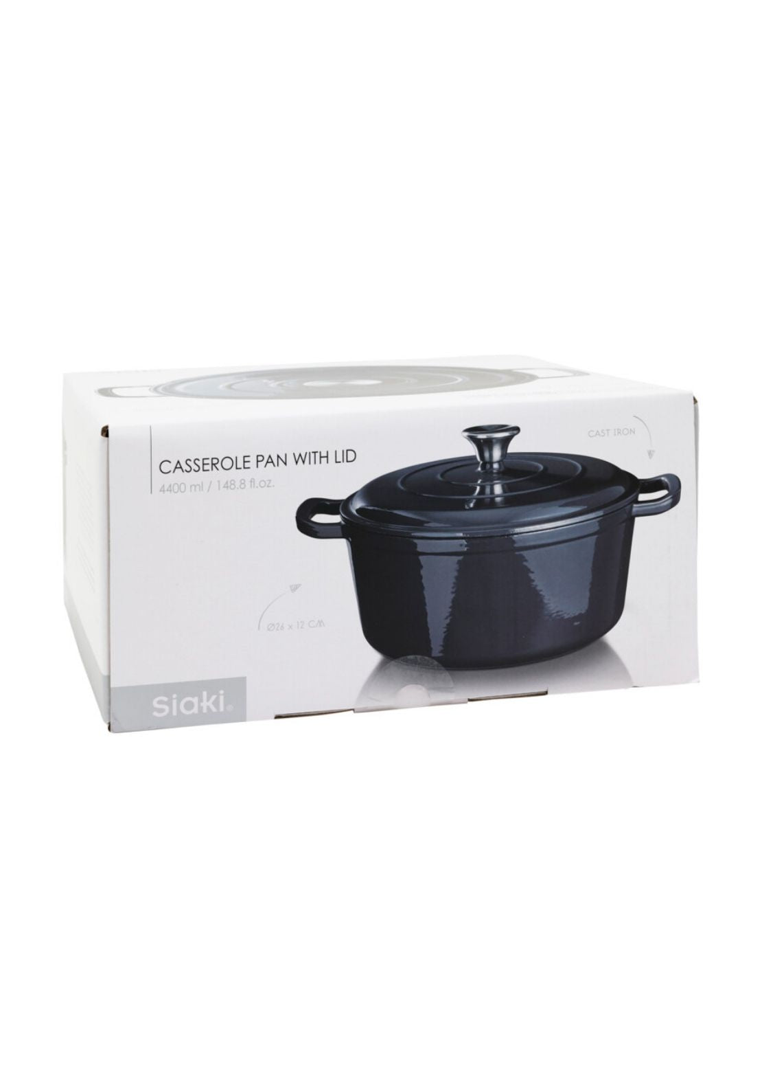 Cast Iron Pan 26cm - Grey