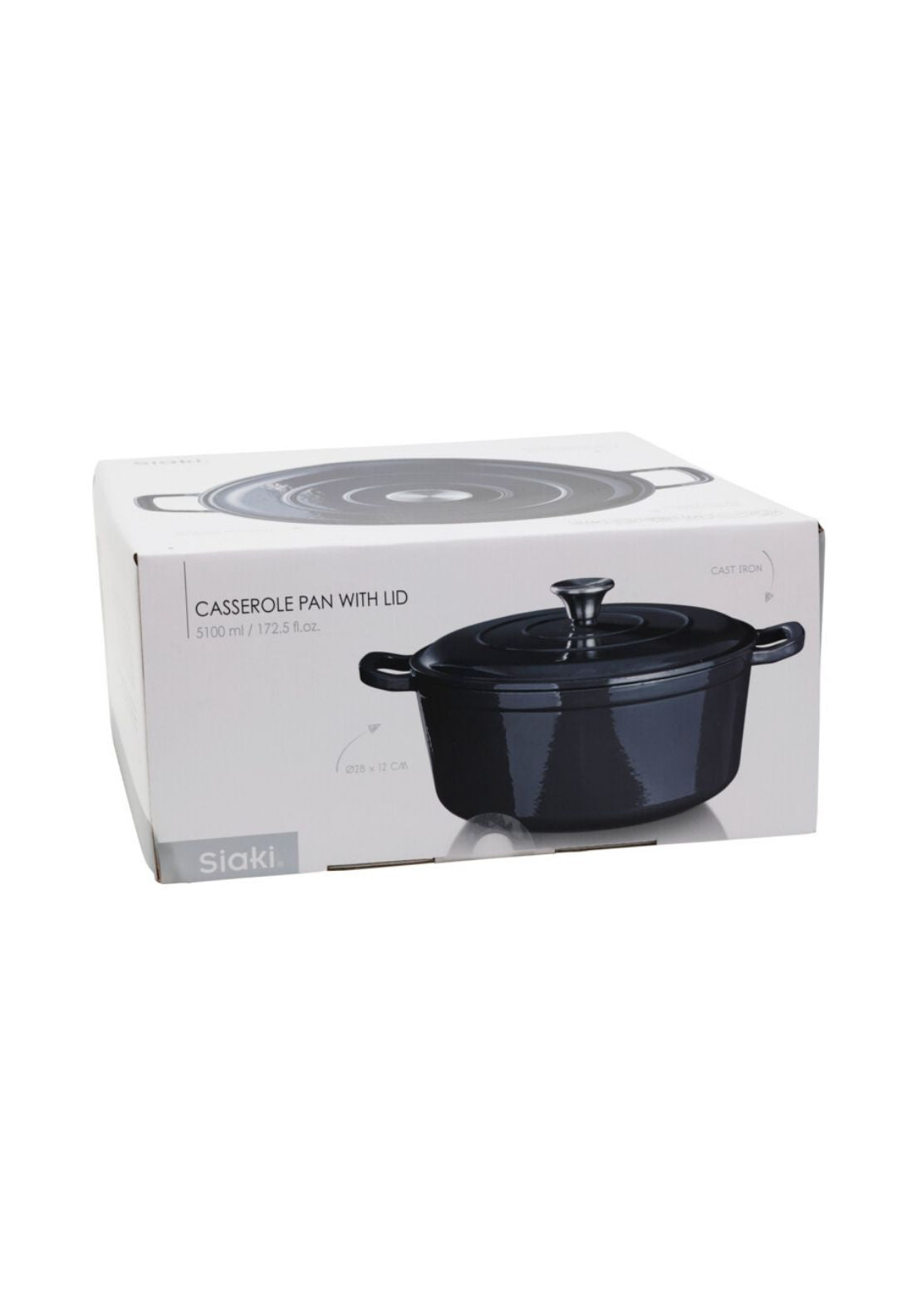 Cast Iron Pan 28cm - Grey
