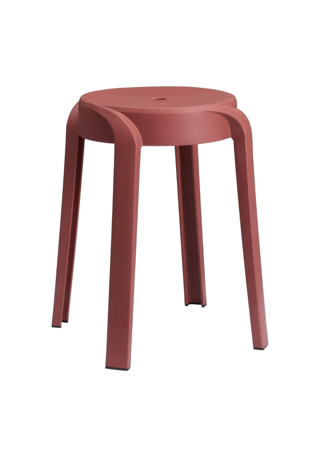 Stackable Round Stool - Red