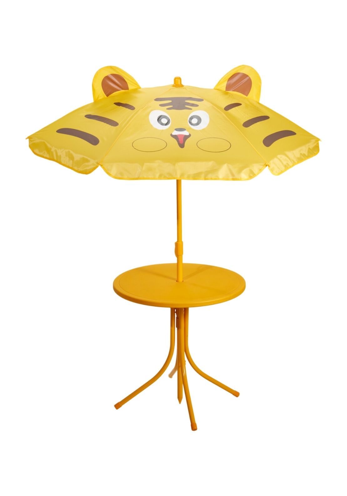 Tiger Design Child Garden Set With Umbrella - Yellow