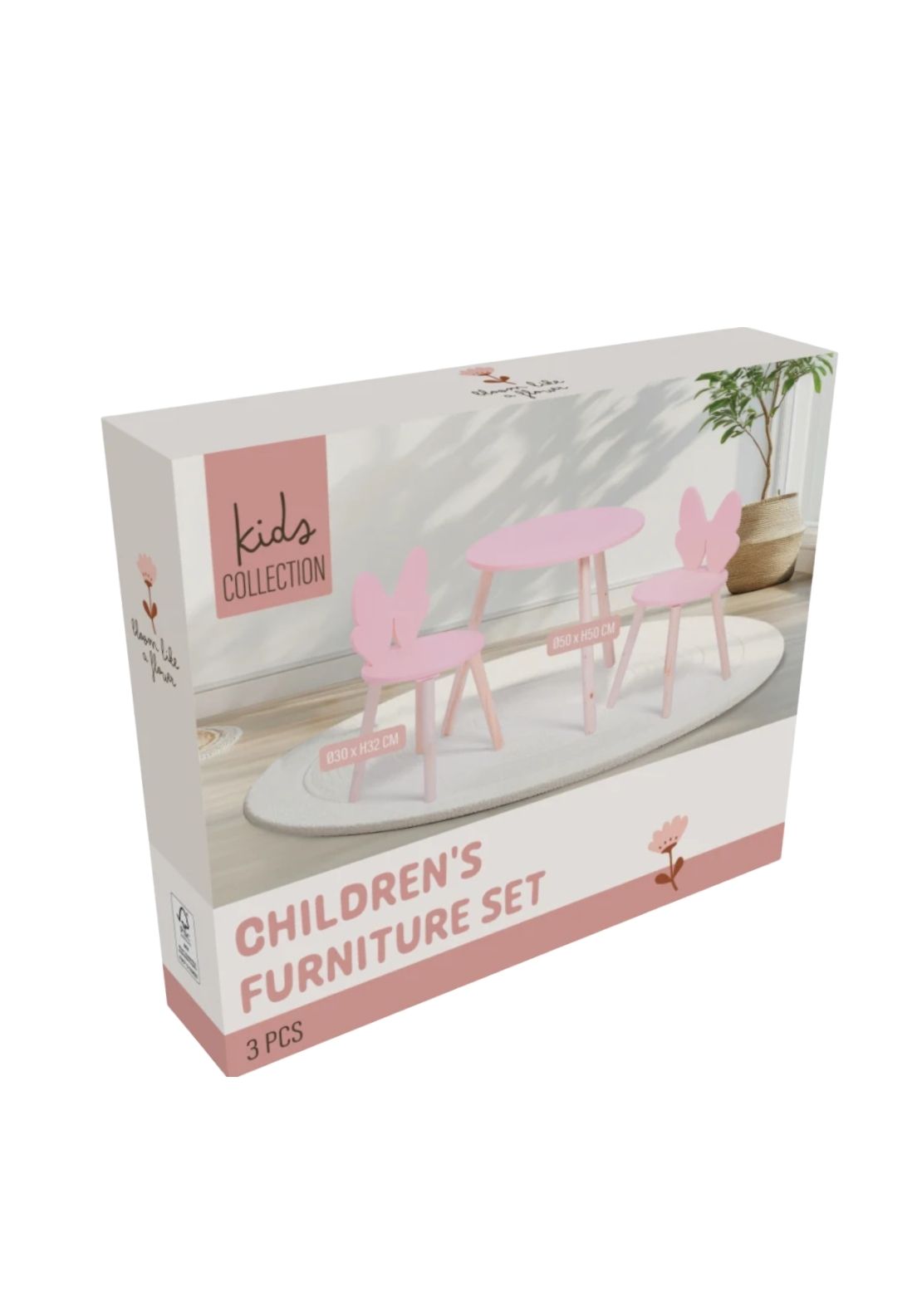 Child Table and Chair Set - Pink