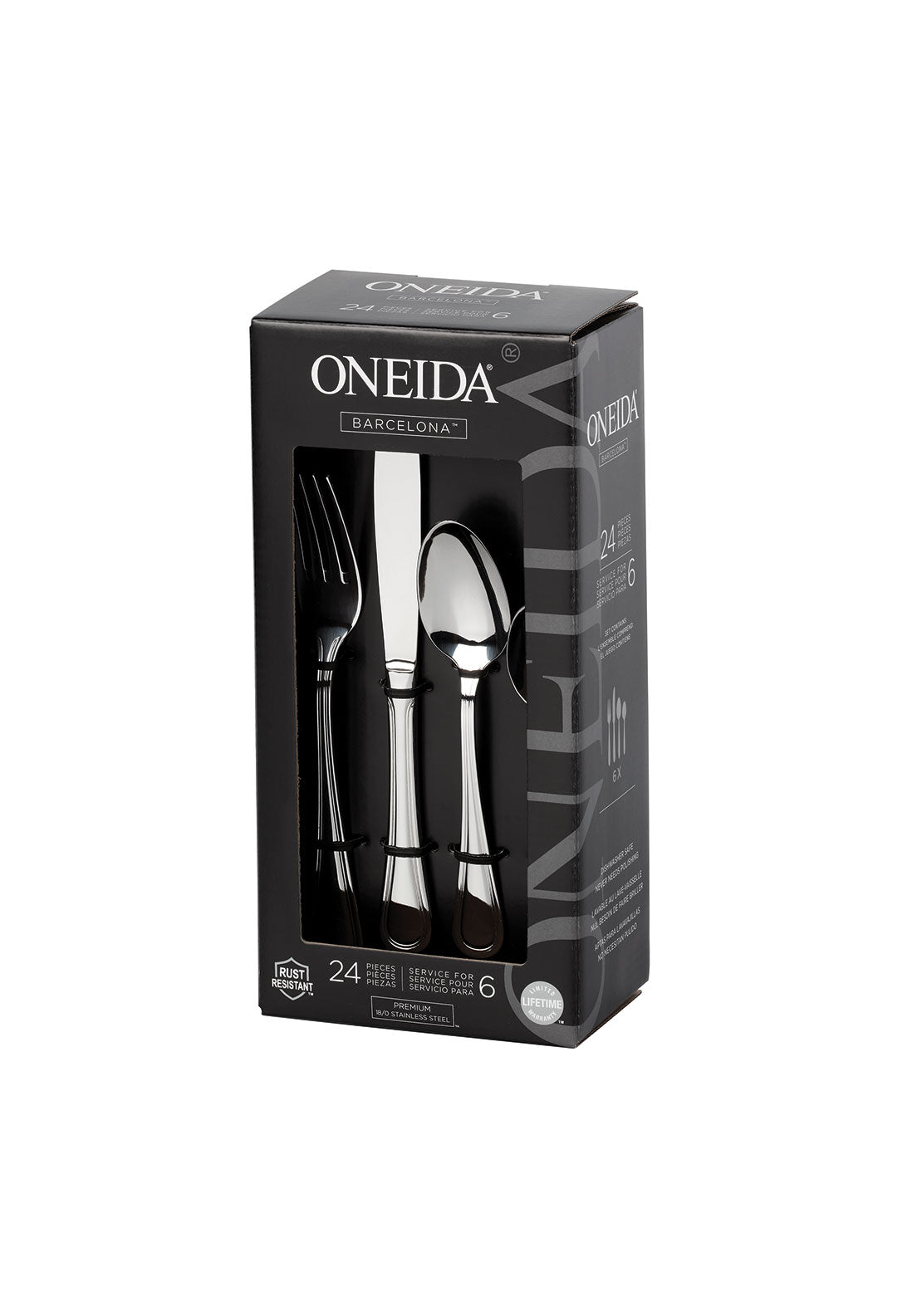 Meyers Oneida Barcelona 24 Piece Cutlery Set 1 Shaws Department Stores