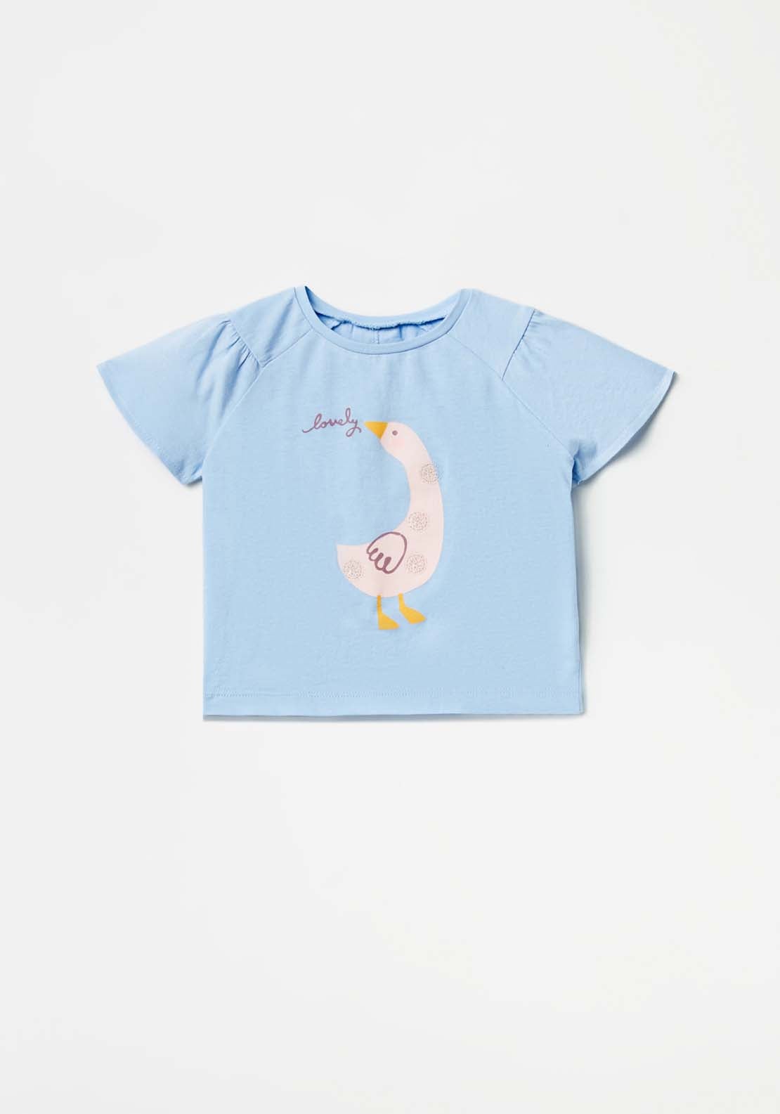 Sfera Duck Print T-Shirt - Blue 4 Shaws Department Stores