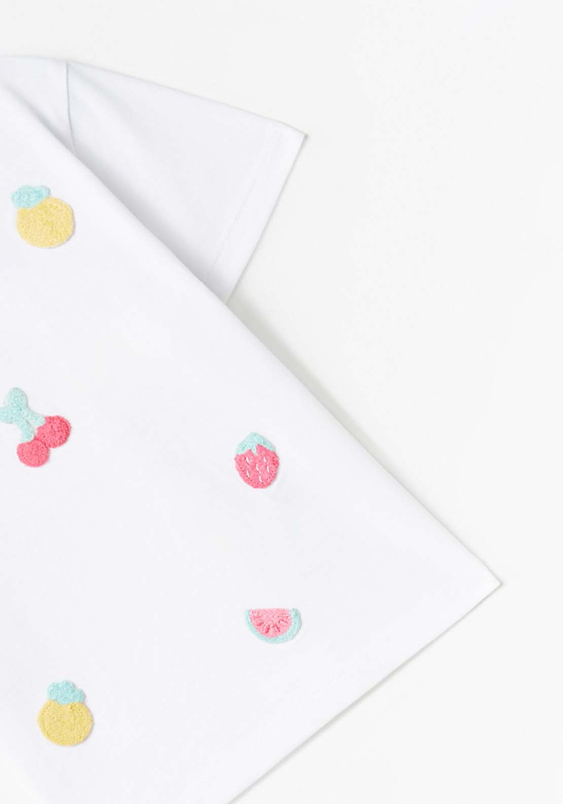 Sfera Fruit Print T-Shirt - White 3 Shaws Department Stores