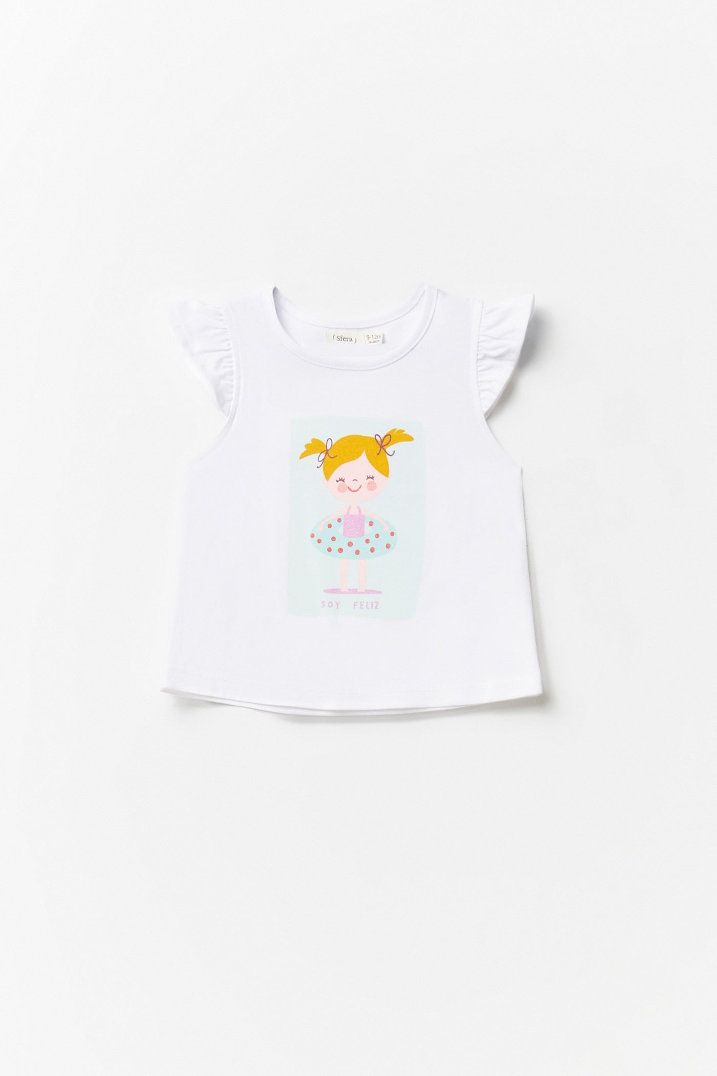 Sfera Basic Girl T-Shirt - White 1 Shaws Department Stores