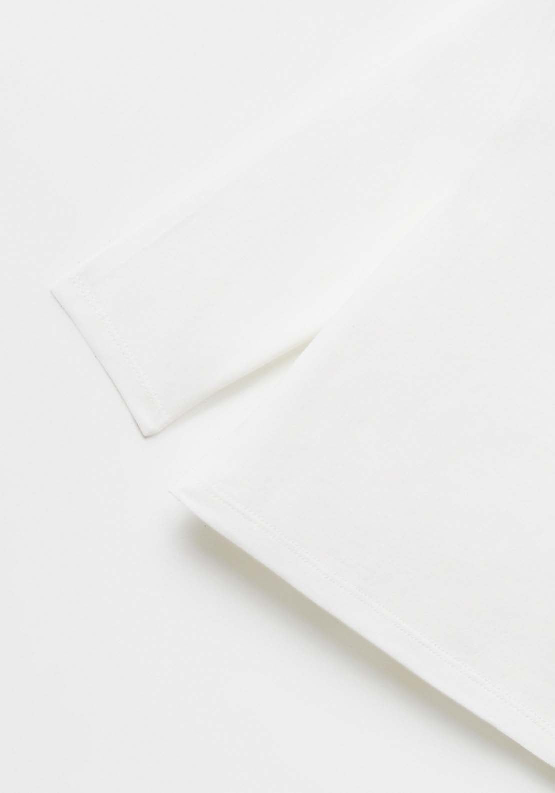 Sfera Long Sleeve Plain Tshirt - White 3 Shaws Department Stores