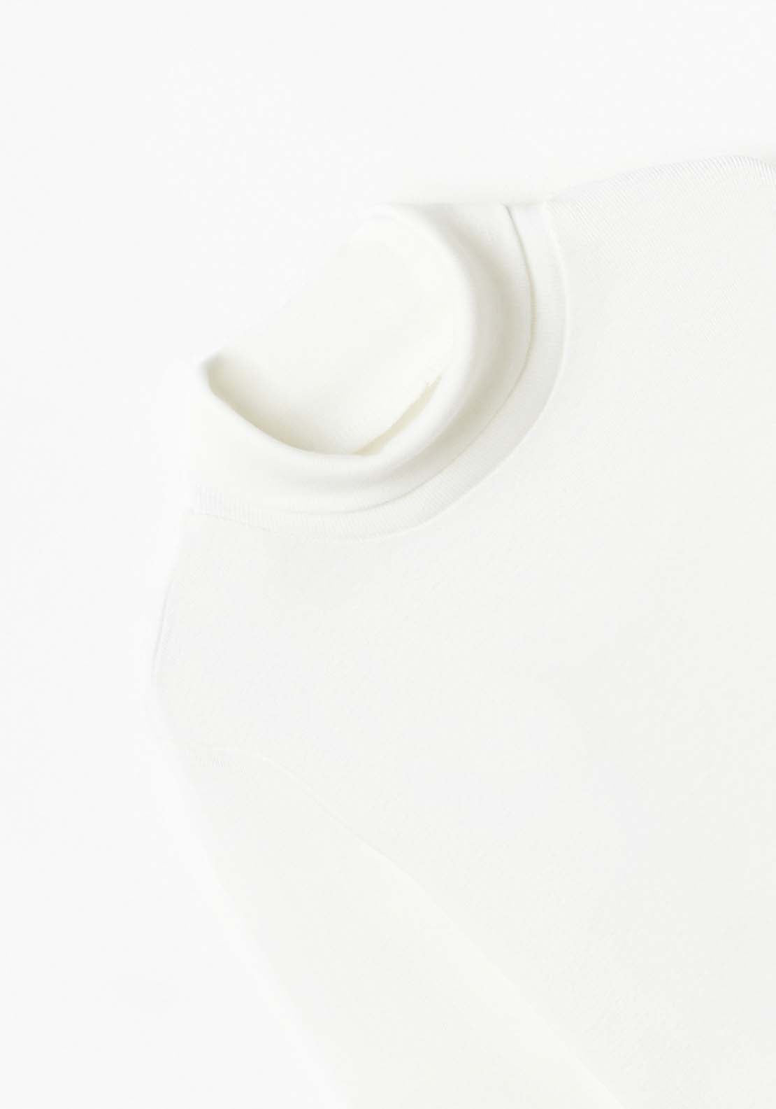 Sfera Long Sleeve Plain Polo Tshirt - White 3 Shaws Department Stores