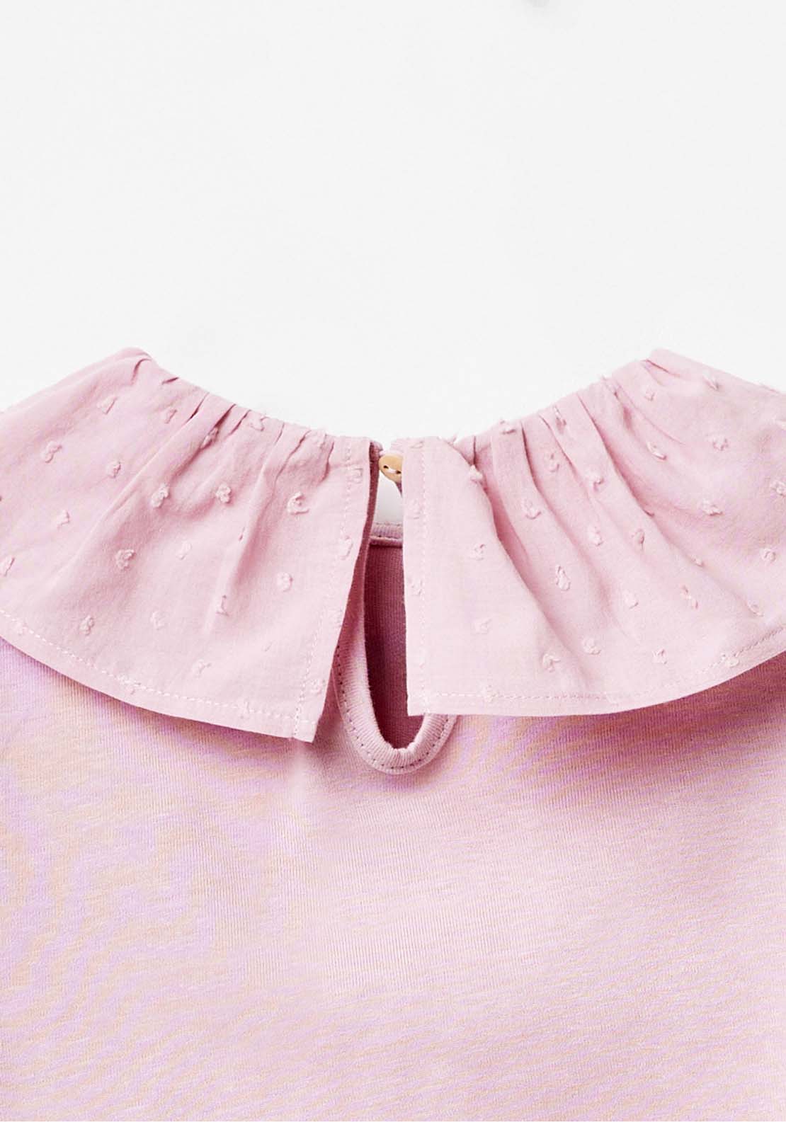 Sfera Long Sleeve Plain Tshirt W Collar - Lilac Light 3 Shaws Department Stores
