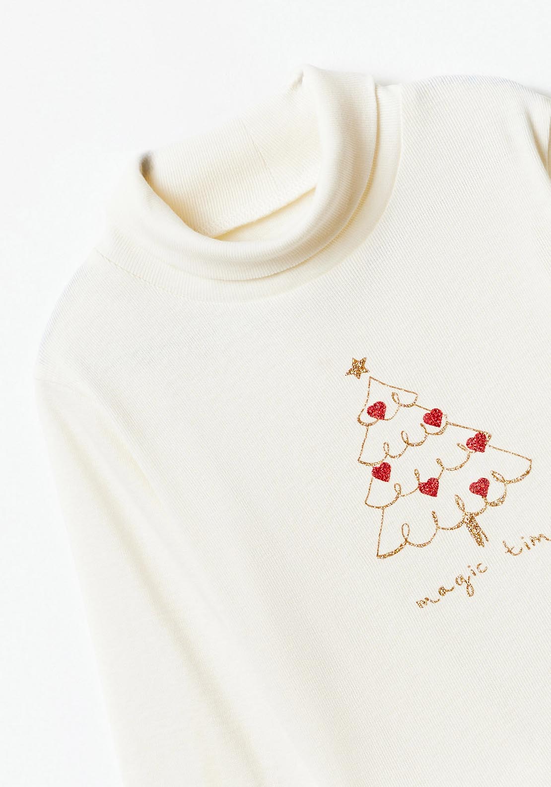 Sfera Ribbed top - White 3 Shaws Department Stores