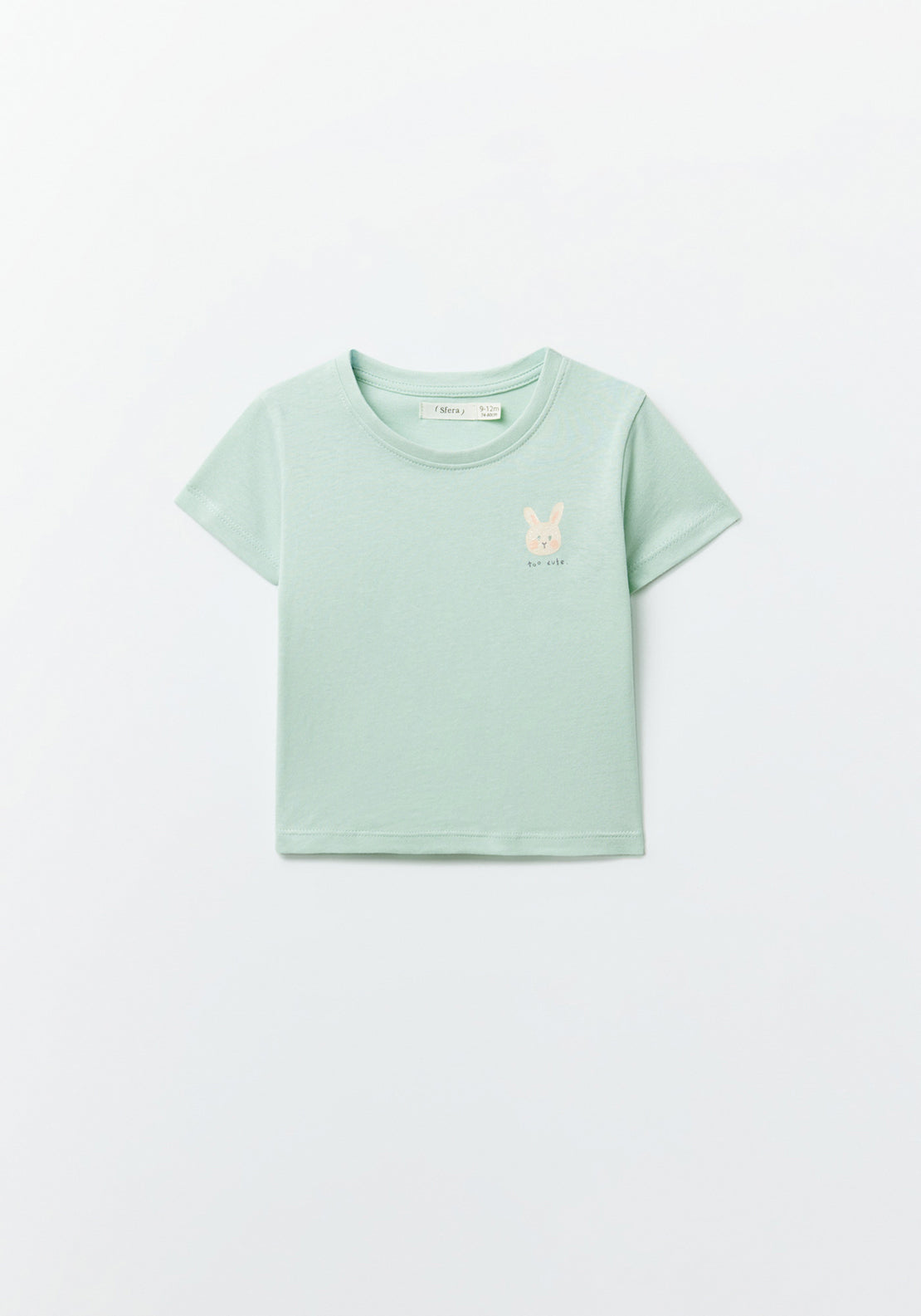 Sfera Plain T-shirt - Green 1 Shaws Department Stores