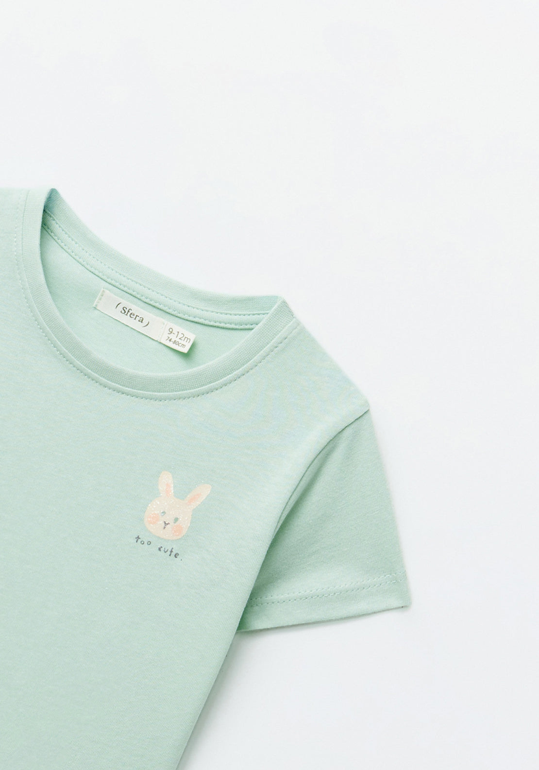 Sfera Plain T-shirt - Green 2 Shaws Department Stores