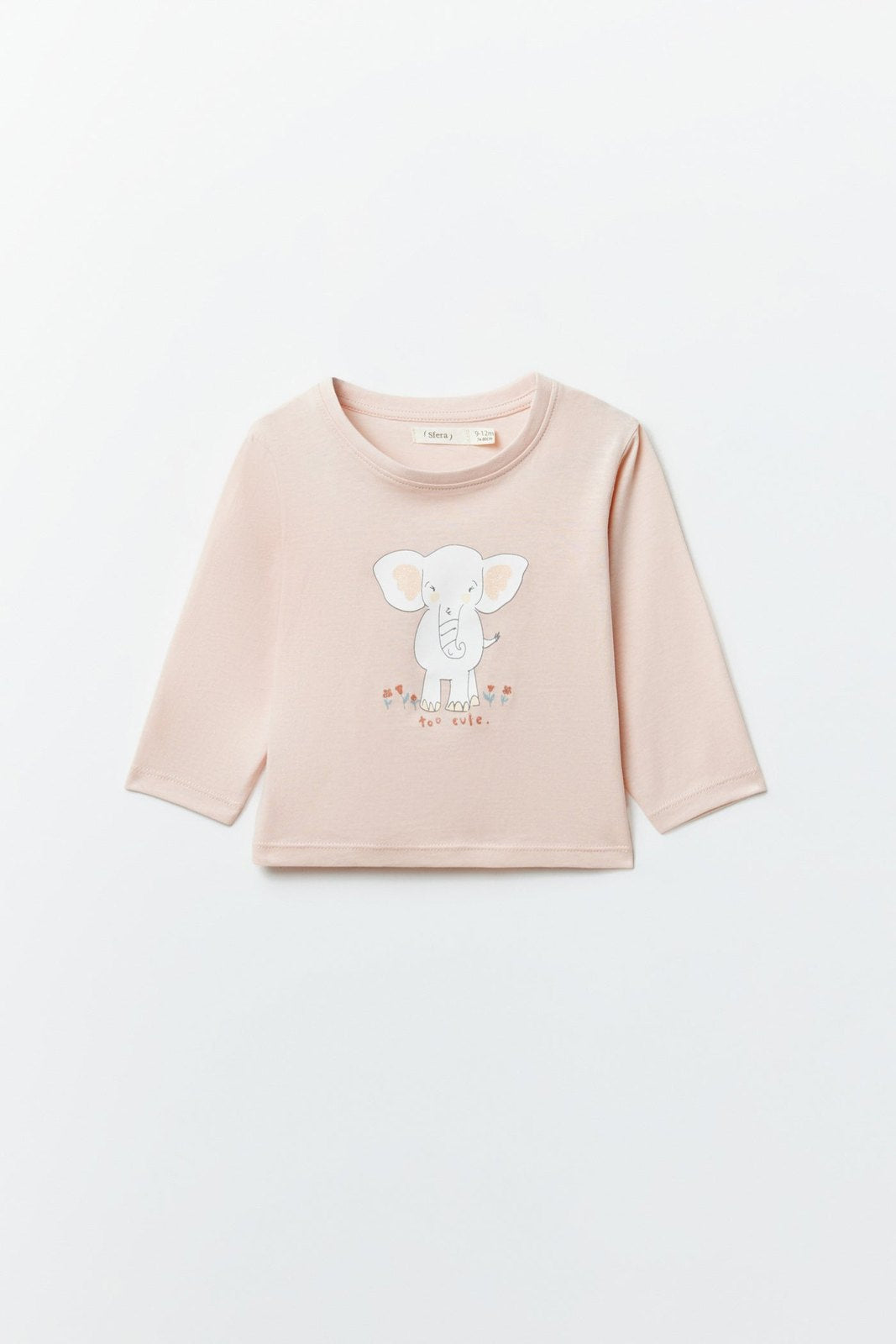 Sfera Front design long-sleeved T-shirt - Pink 1 Shaws Department Stores