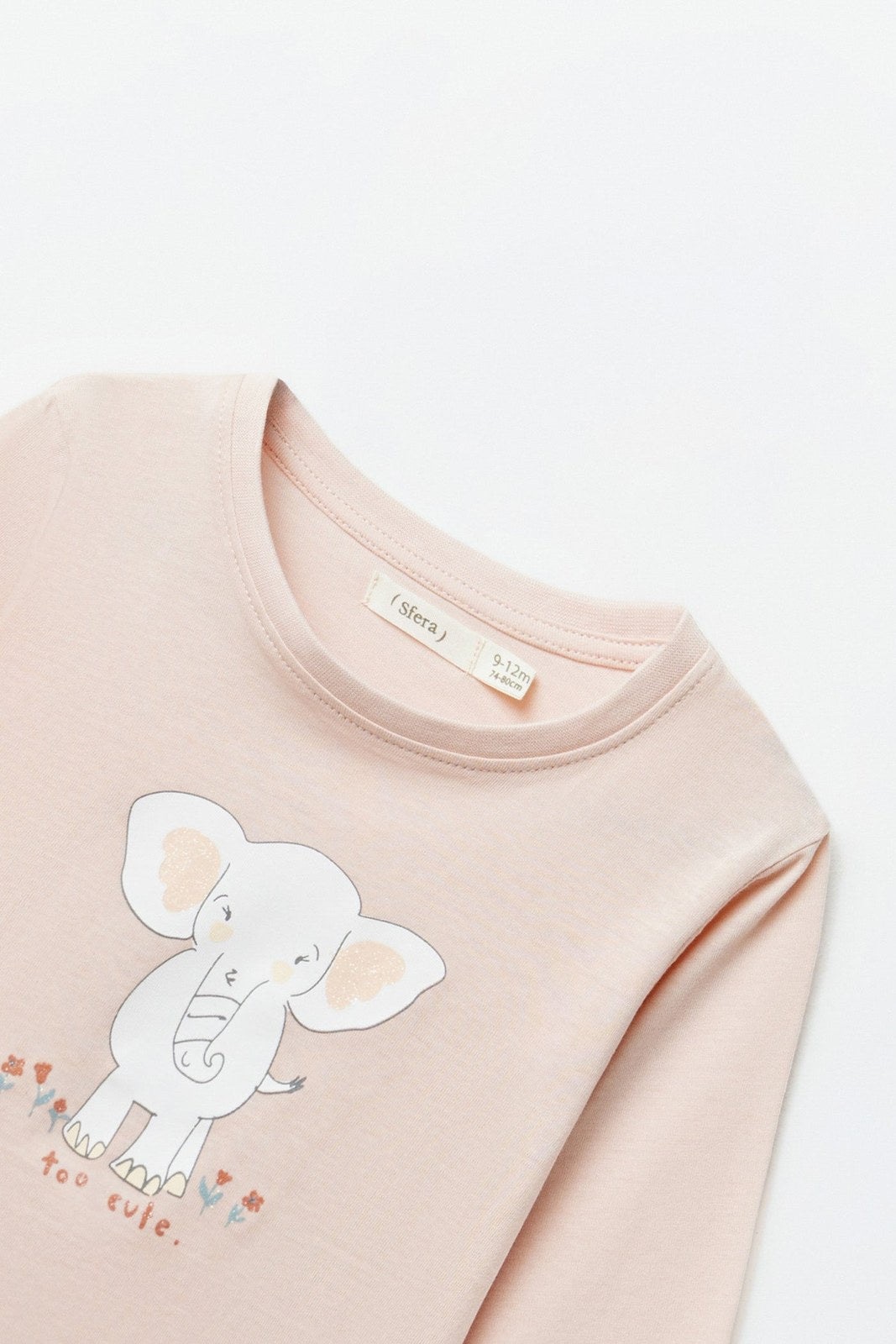 Sfera Front design long-sleeved T-shirt - Pink 2 Shaws Department Stores