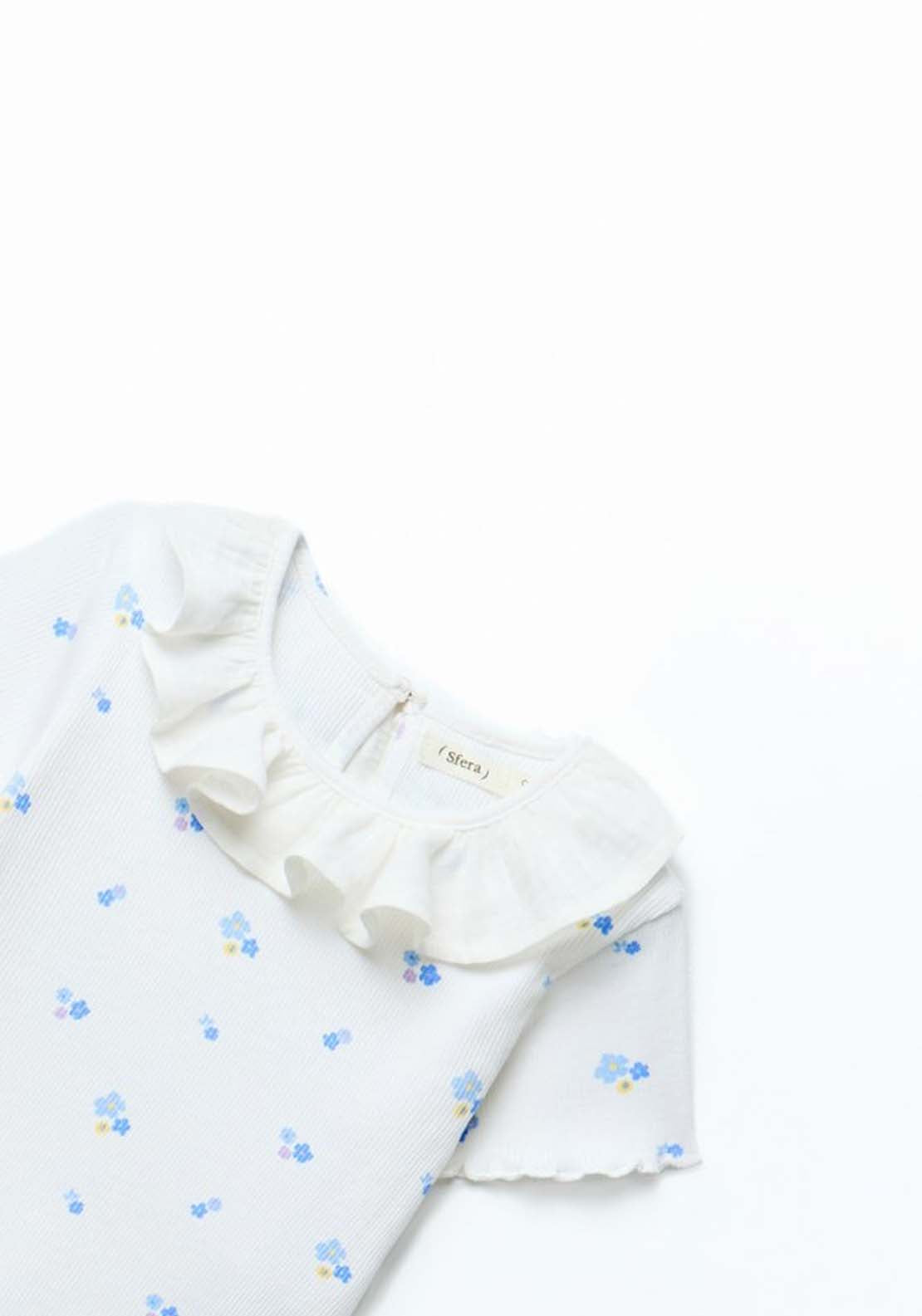 Ribbed T-shirt - White