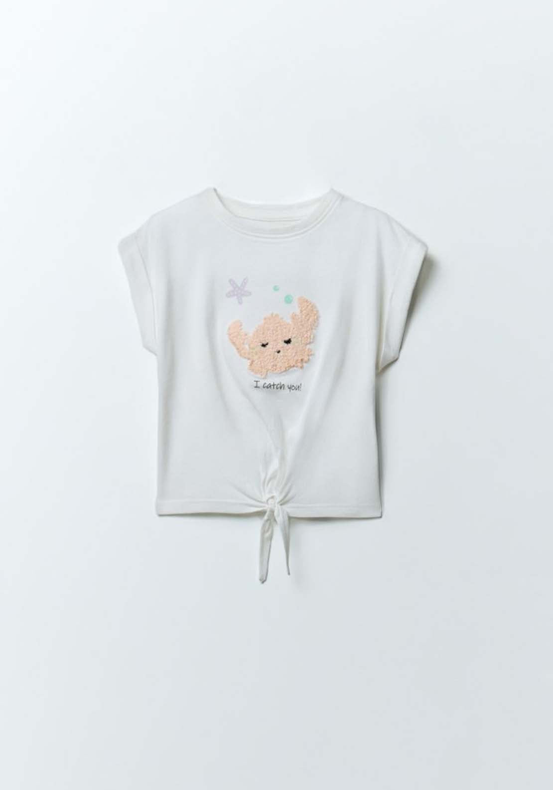 Ruffle Fish T-Shirt - White