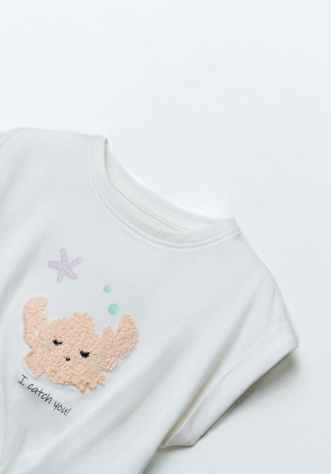 Ruffle Fish T-Shirt - White