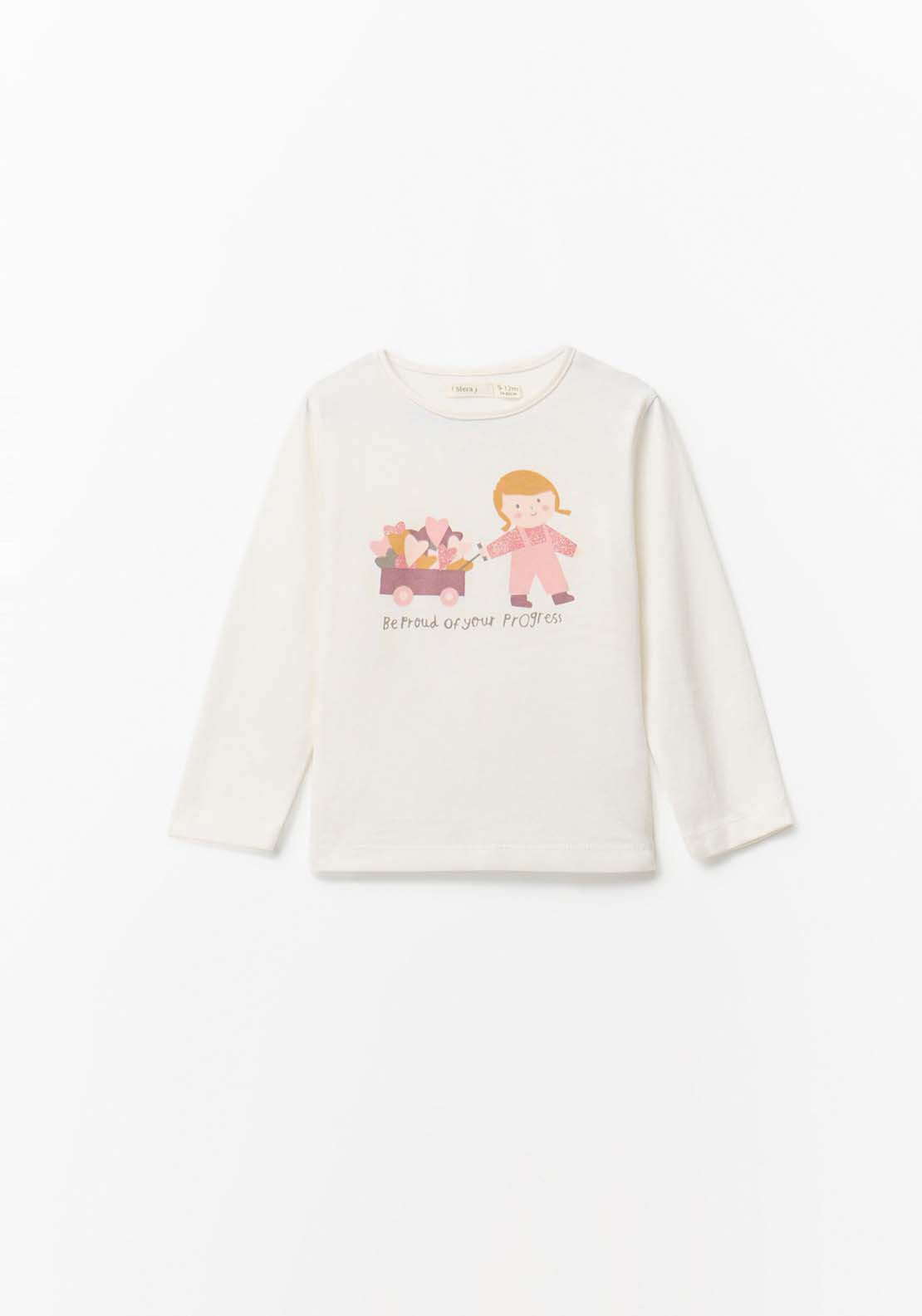 Girls´ Long Sleeved T-Shirt - White