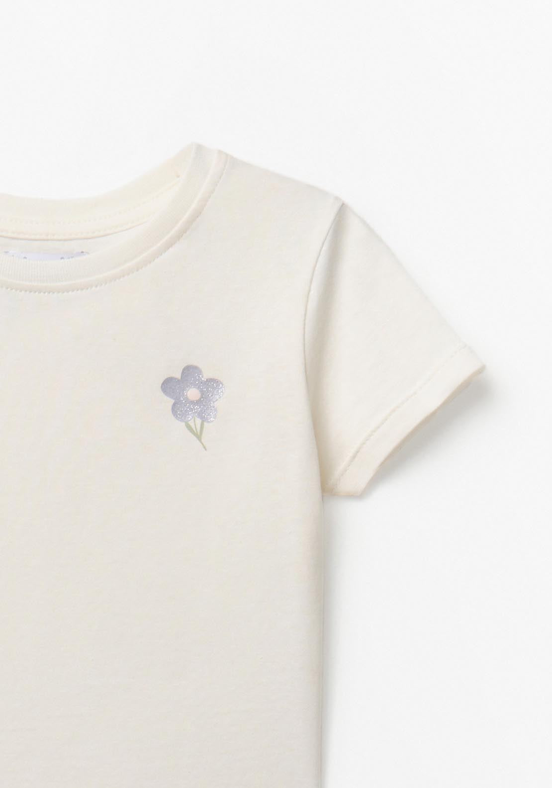 Sfera Short Sleeve Plain Basic T-shirt - White 2 Shaws Department Stores