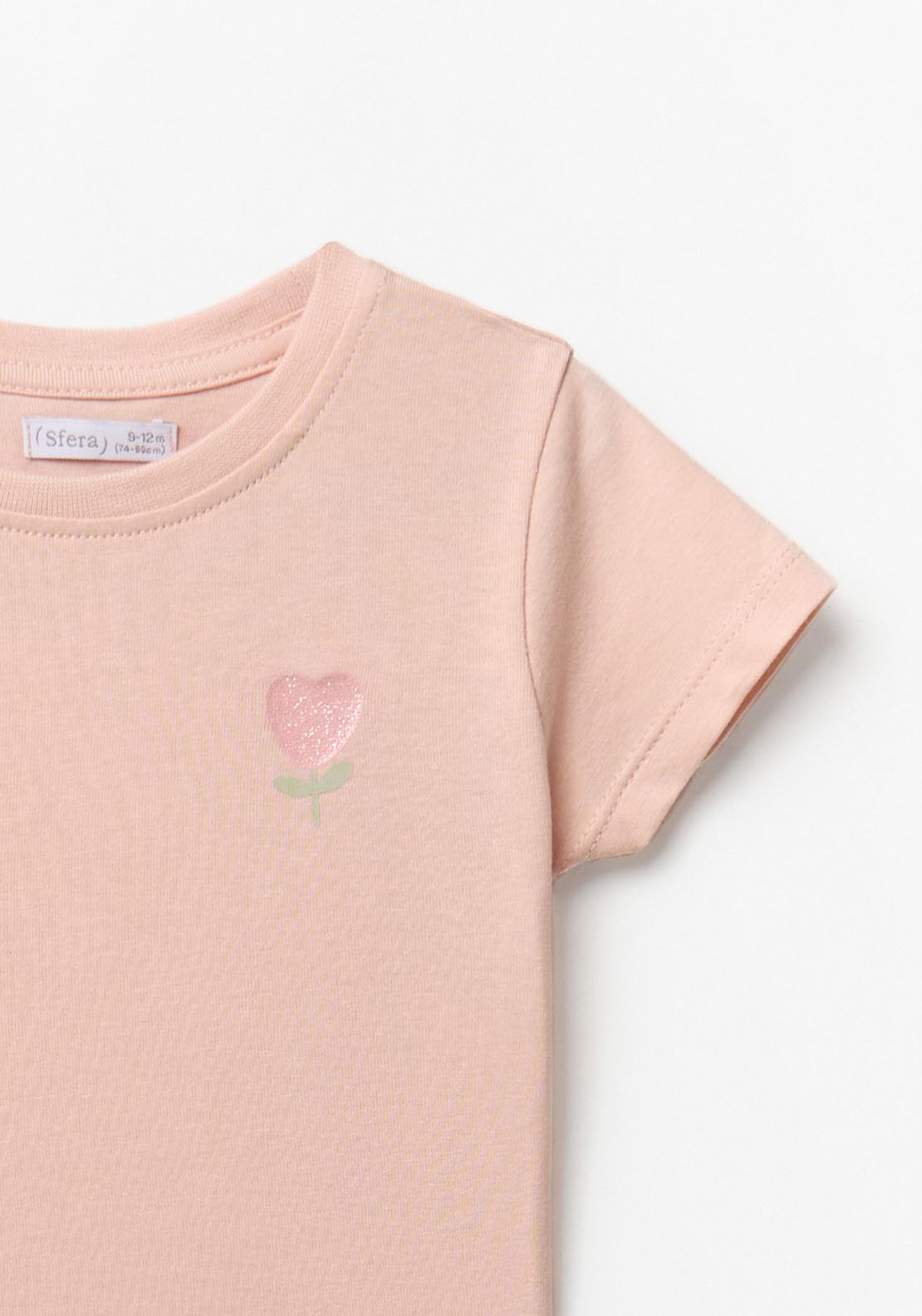 Sfera Plain Basic Round Neck T-shirt - Pink 2 Shaws Department Stores