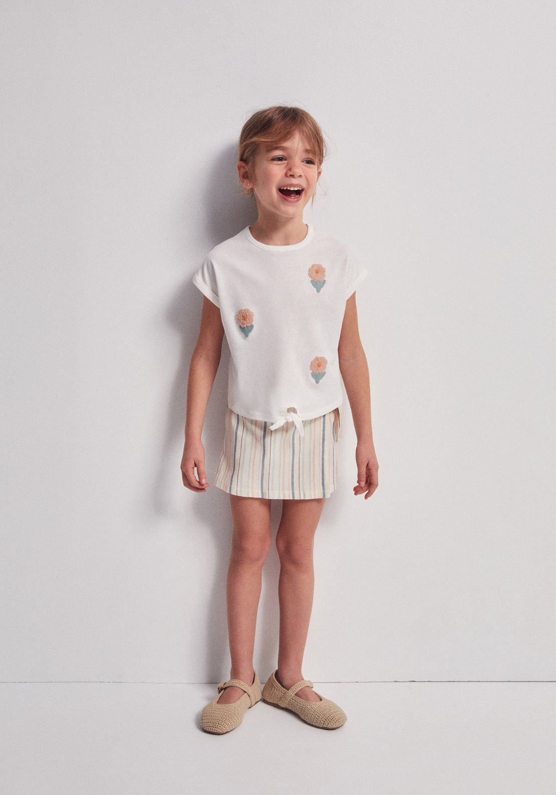 Flower Knot T-Shirt - White