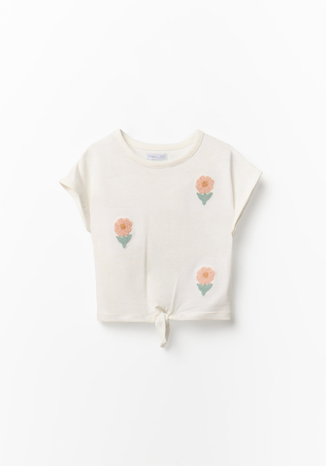 Flower Knot T-Shirt - White