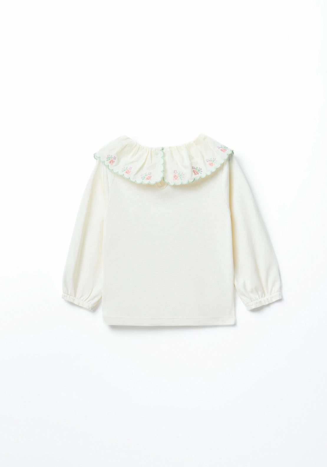 XL Collar Long Sleeve T-Shirt - Cream