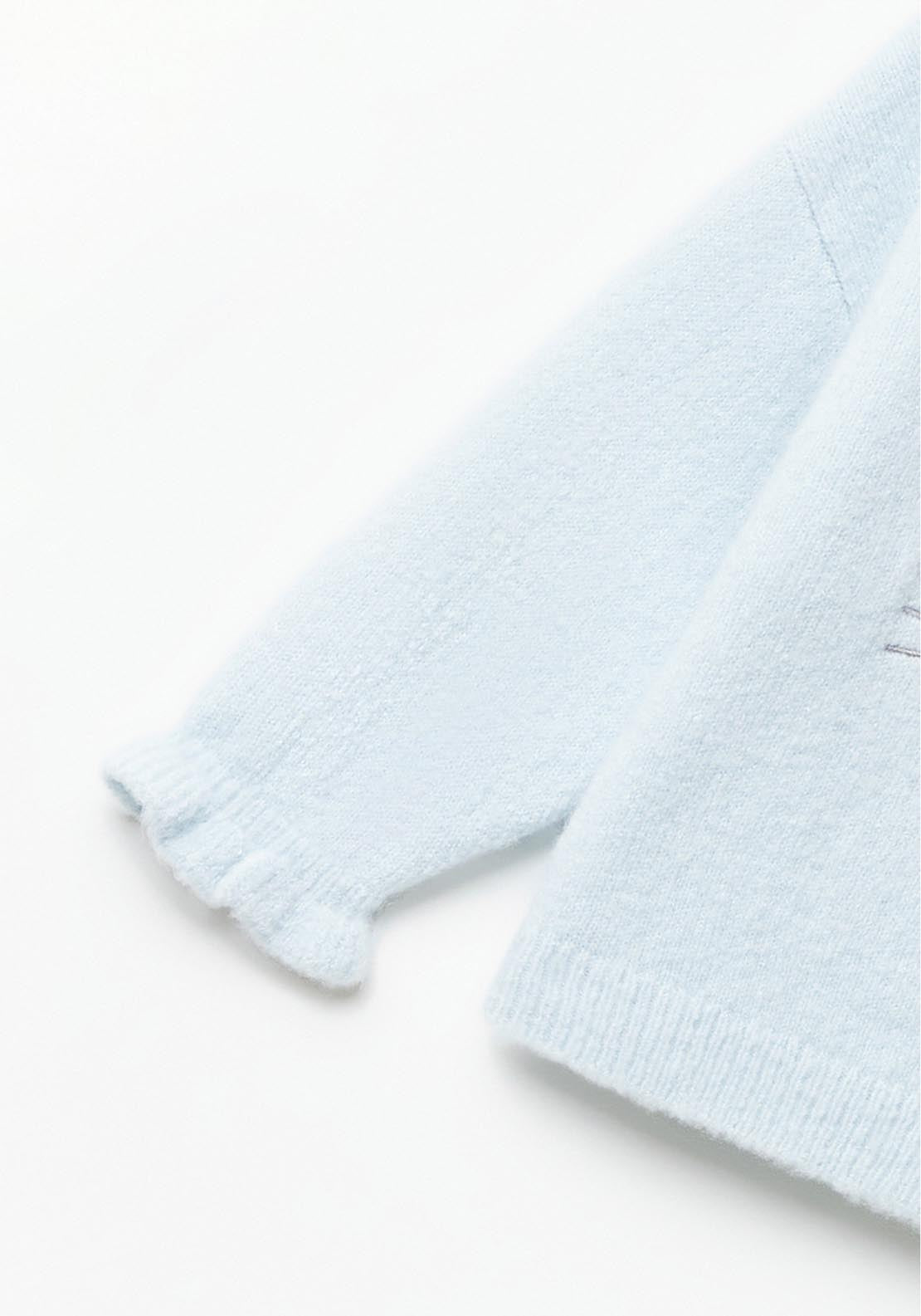 Sfera Bouclé sweater - Blue 2 Shaws Department Stores