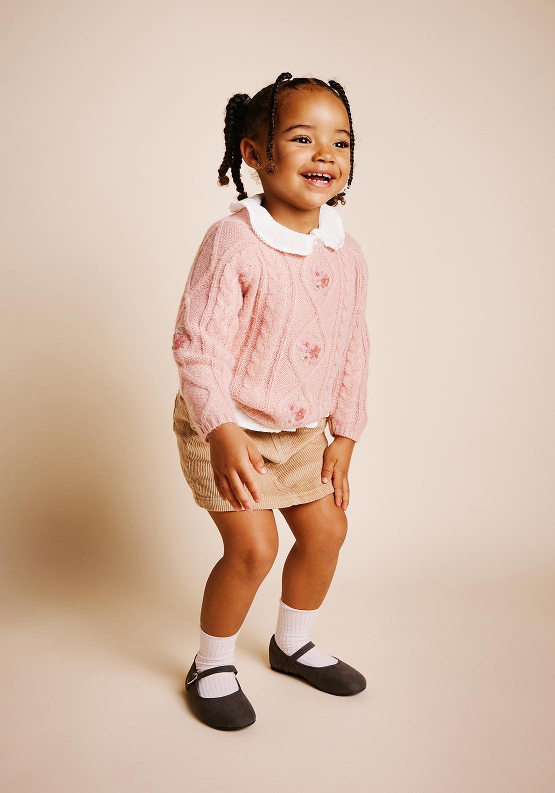 Sfera Embroidered sweater - Pink Light 2 Shaws Department Stores