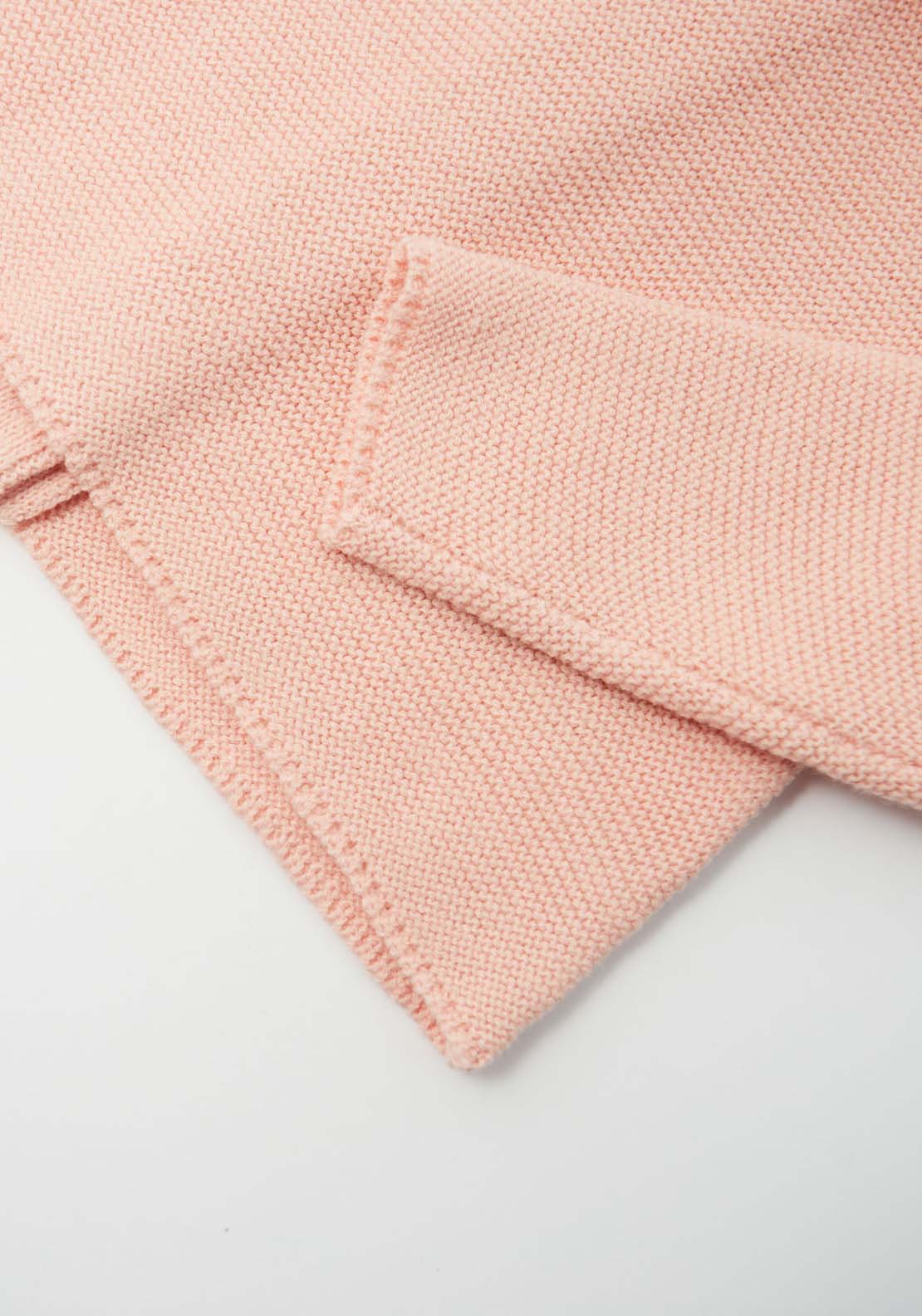 Sfera Ruffle Neck Knit Top - Pink 4 Shaws Department Stores