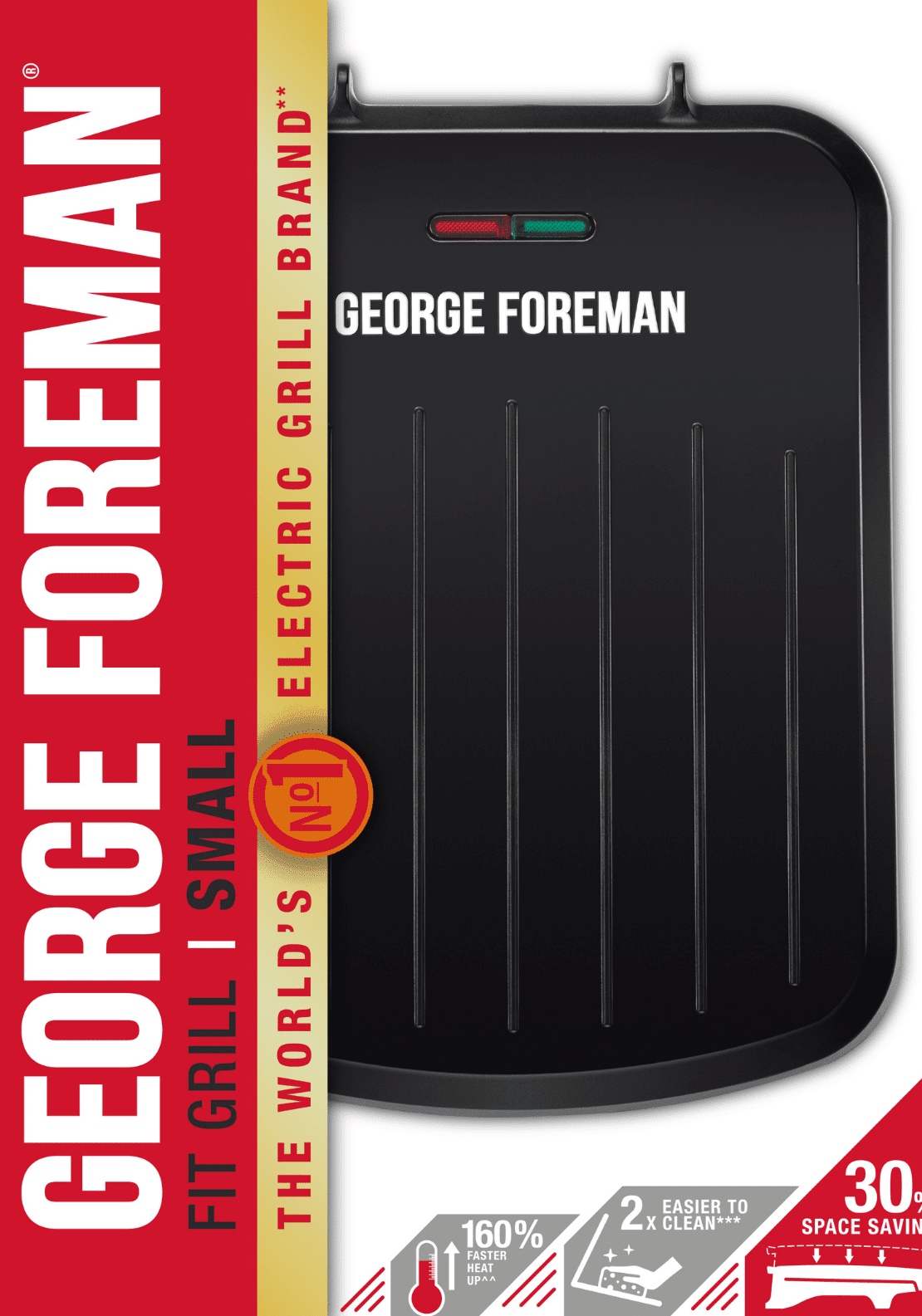 George Foreman Fit Grill Small - Black 3 Shaws Department Stores