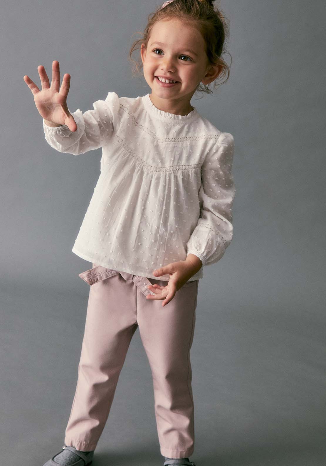 Belted Canvas Trousers - Purple