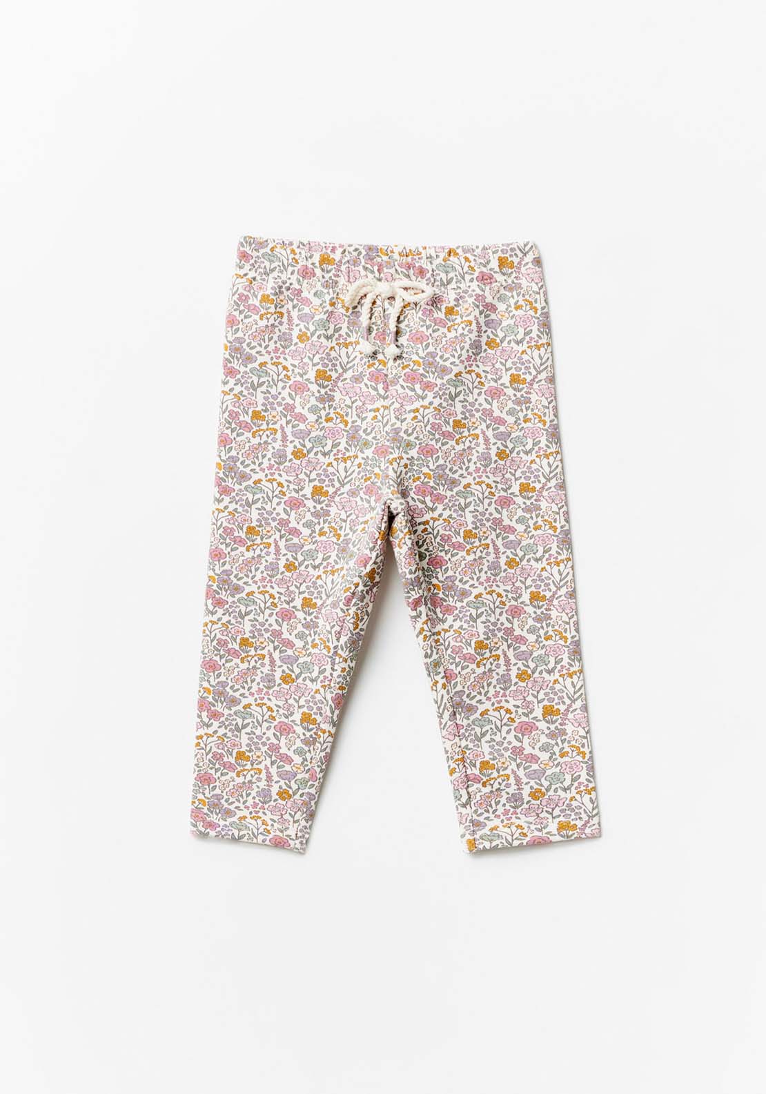 Sfera Baby Girl Floral Trousers - Beige 1 Shaws Department Stores