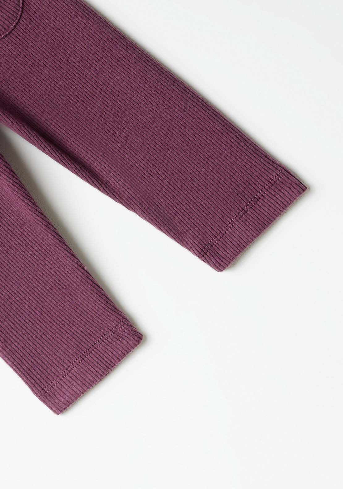 Sfera Ribbed Trousers - Purple 3 Shaws Department Stores