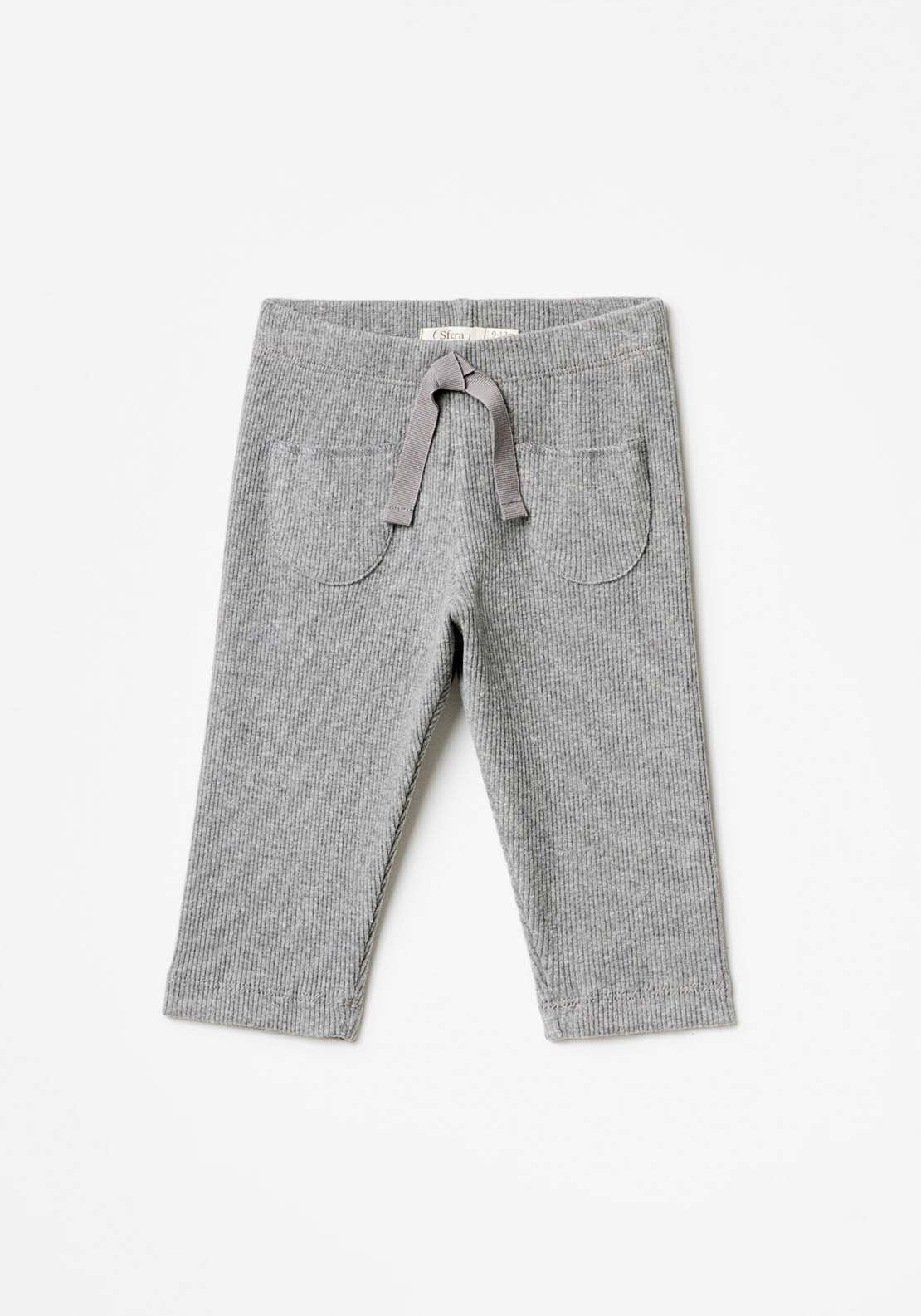 Sfera Ribbed Troussers - Grey Medium 1 Shaws Department Stores