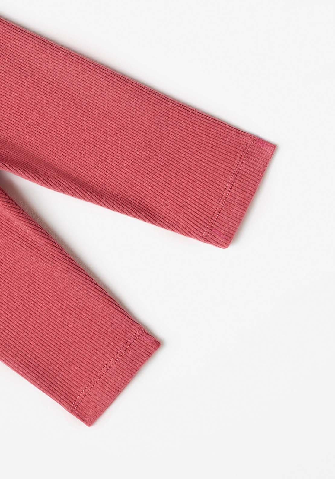 Sfera Ribbed Trousers - Fuchsia 4 Shaws Department Stores
