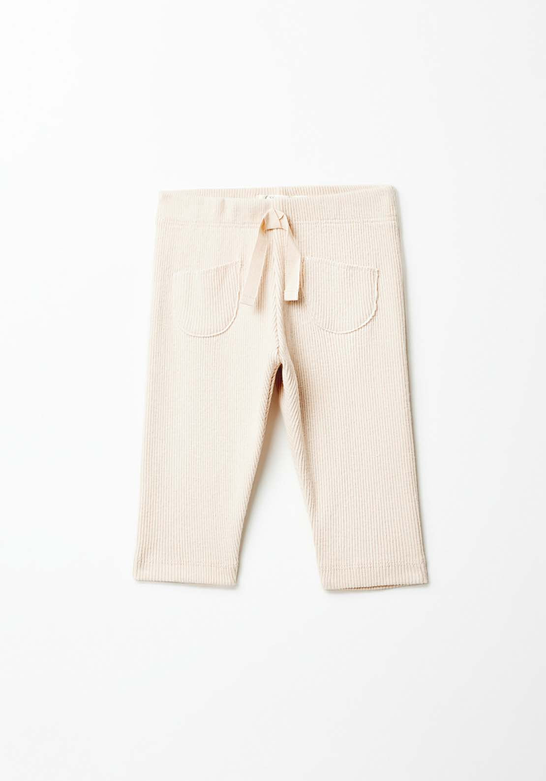 Sfera Plain Trousers With Pockets - Beige 1 Shaws Department Stores