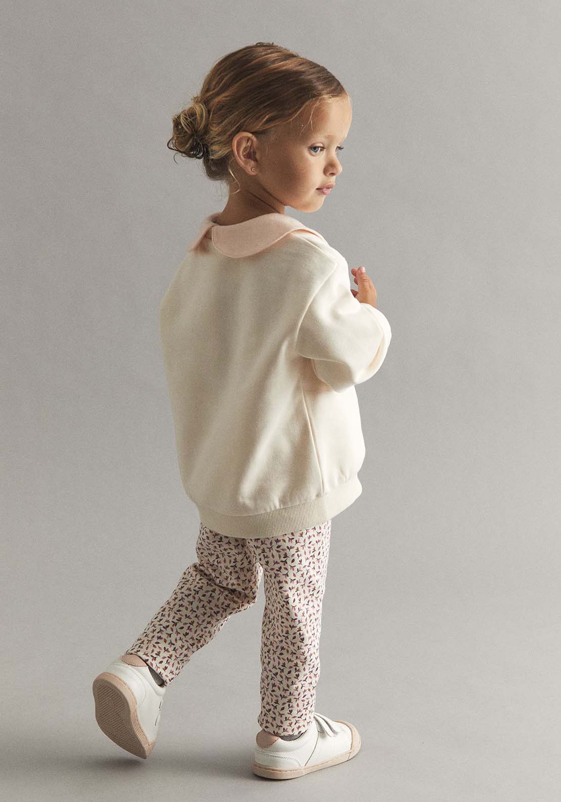 Printed Trousers - Cream Ivory