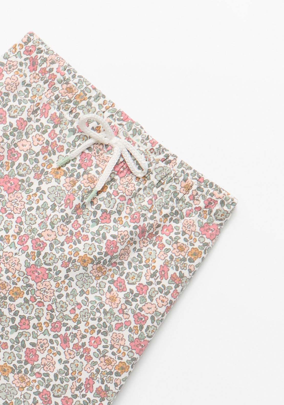 Printed Trousers - Cream Ivory