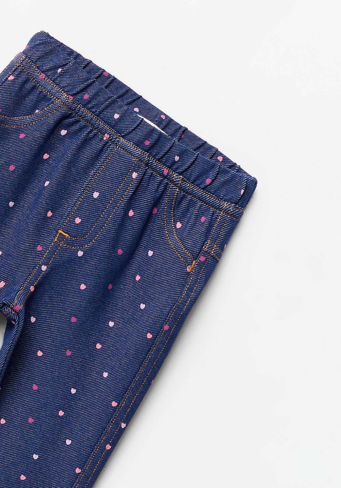 Sfera Baby Girl Polka Dot Leggings - Blue 4 Shaws Department Stores