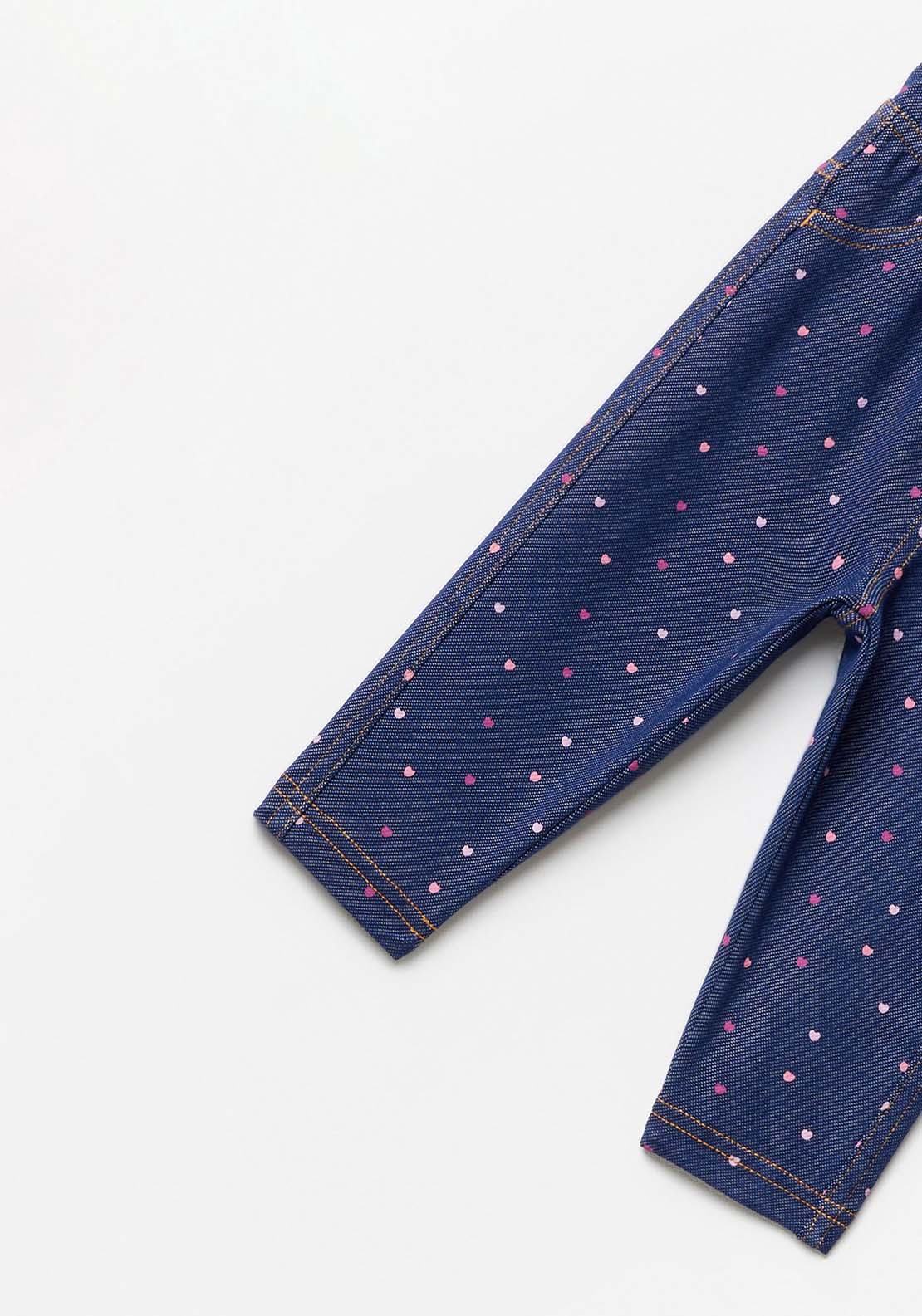 Sfera Baby Girl Polka Dot Leggings - Blue 3 Shaws Department Stores