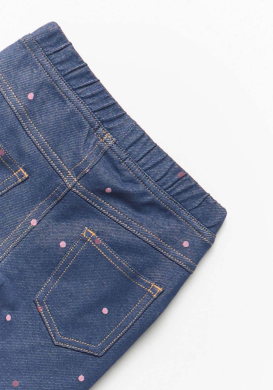 Knit Denim Leggings - Denim Light Wash