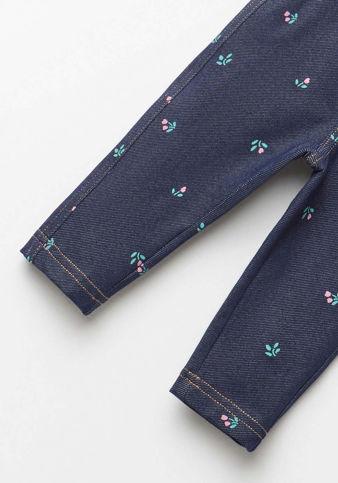 Knit Denim Leggings - Denim Medium Wash