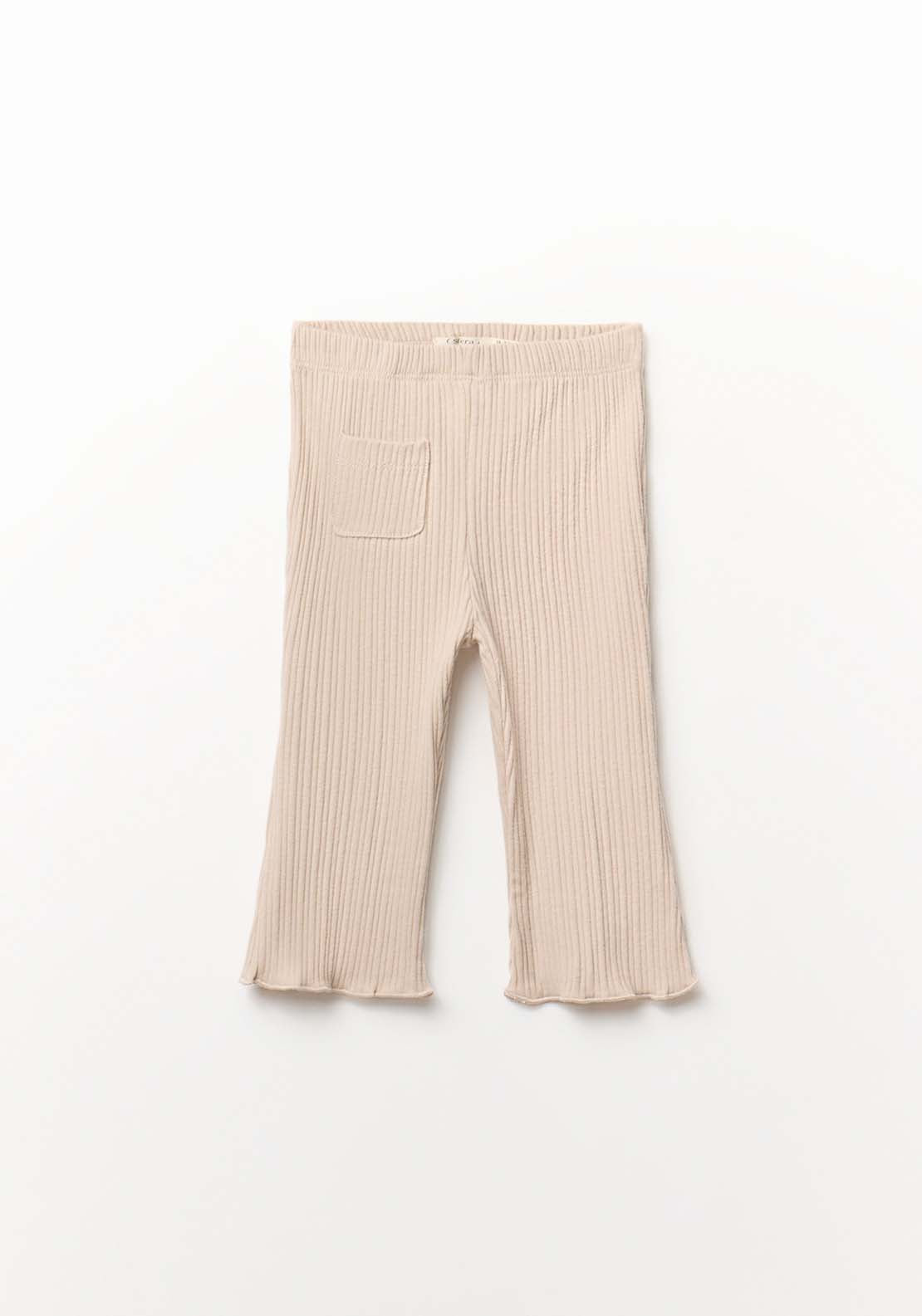 Flared Leggings - Beige