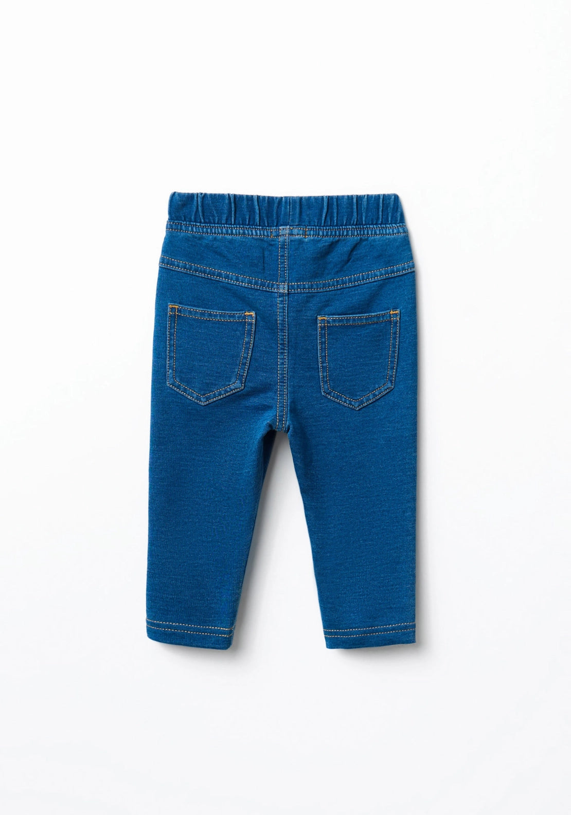 Denim Terry Leggings - Denim Medium Blue