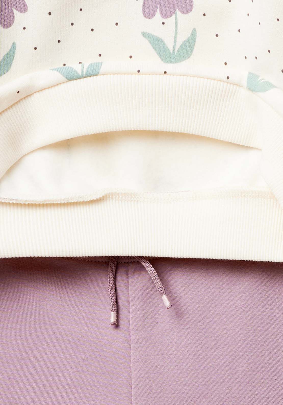 Sfera Baby Girl Flower Jog Set - Mauve 3 Shaws Department Stores