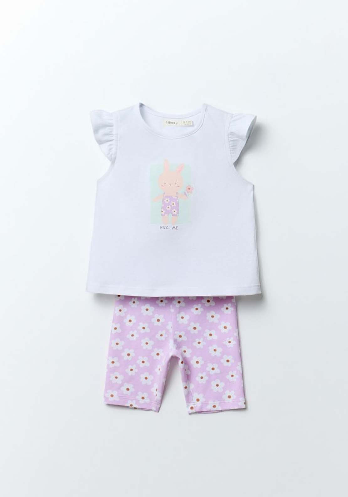 Ruffle Sleeve Set - Purple