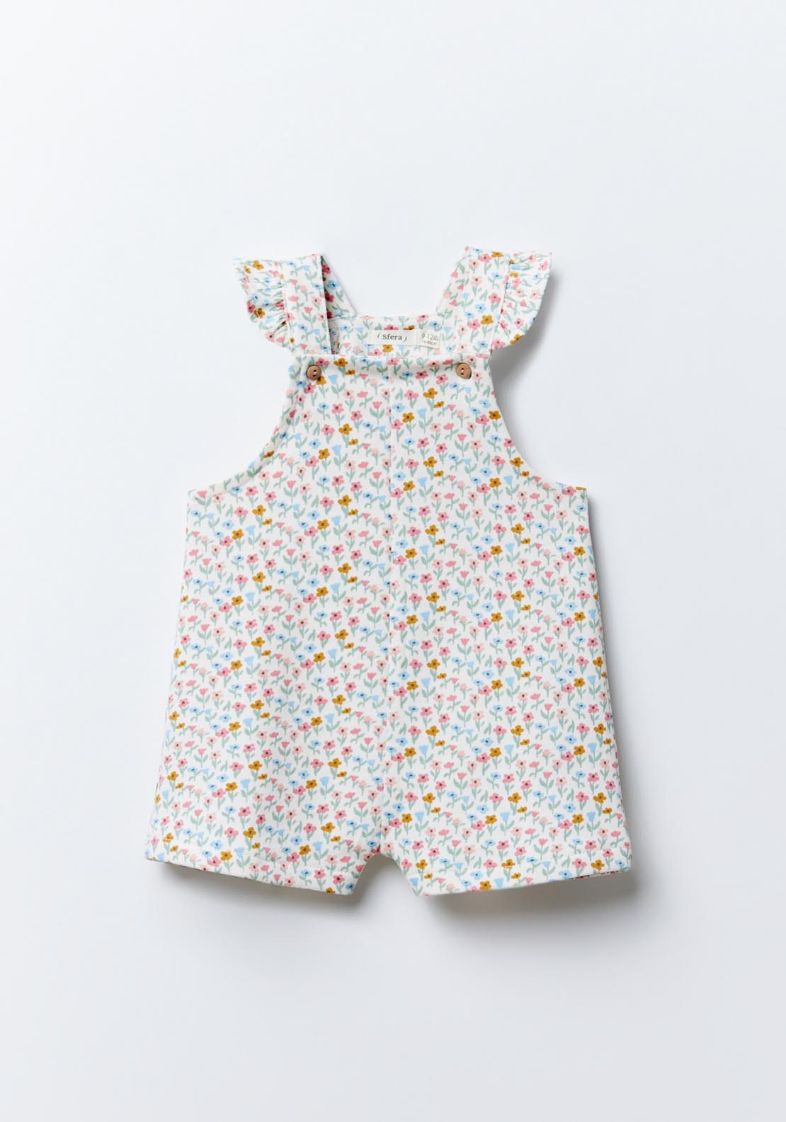Sfera Floral Dungarees - Ecru 6 Shaws Department Stores